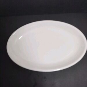 Opificio‎ Etico Oval Ceramic Serving Platter 12.5 X 8 In White Made In Italy